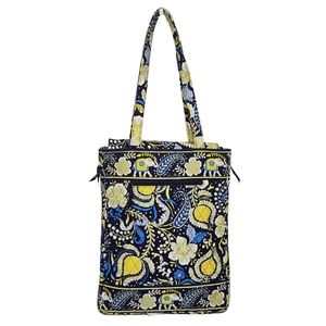 Vera Bradley New Ellie Blue Laptop Travel Tote Shoulder Bag Retired Print